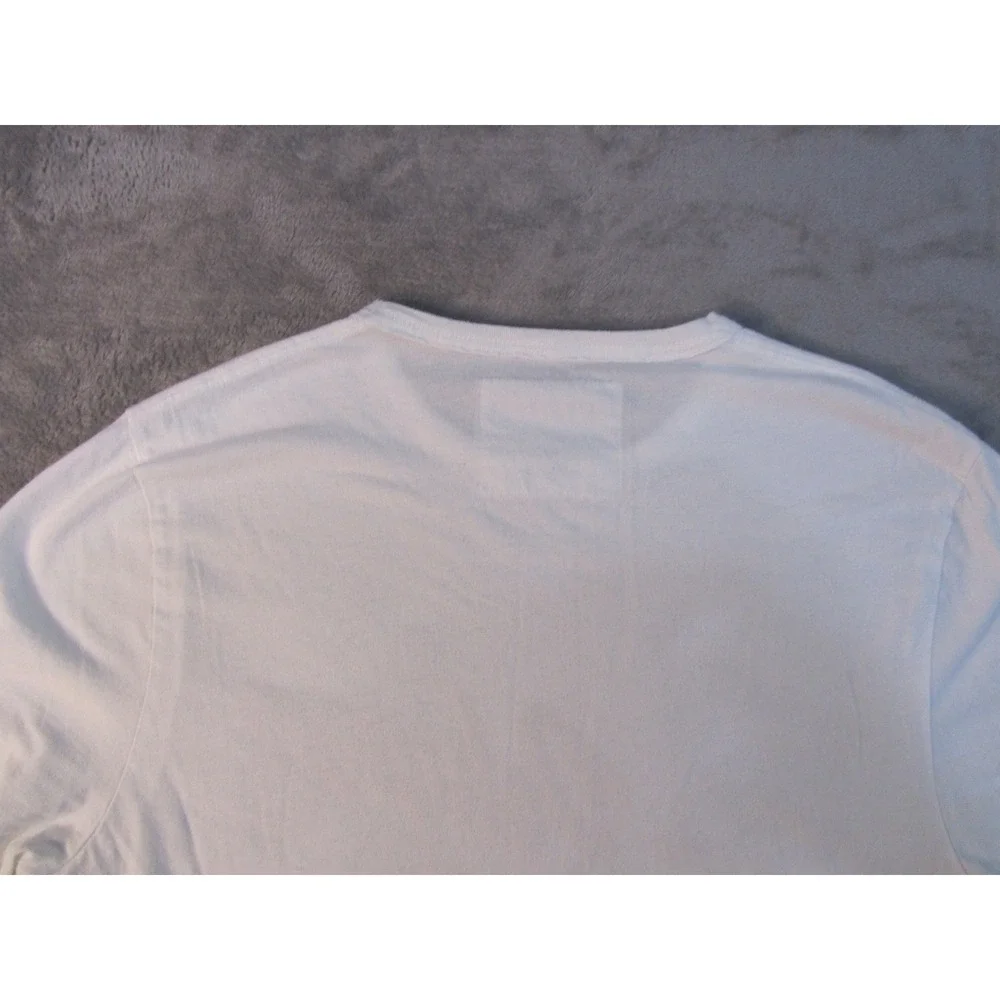 True Religion Mens White Horseshoe‎ Palm Tree Graphic T-Shirt Size M